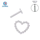 Ювелирные изделия для пирсинга ASTM F136 из титана с внутренней резьбой и множеством шариков