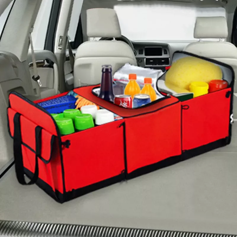 

Trunk Organizer Storage Box Collapsible Non-Slip Auto Cargo Storage Container Toys Food Storage Bag Car Stowing Tidying