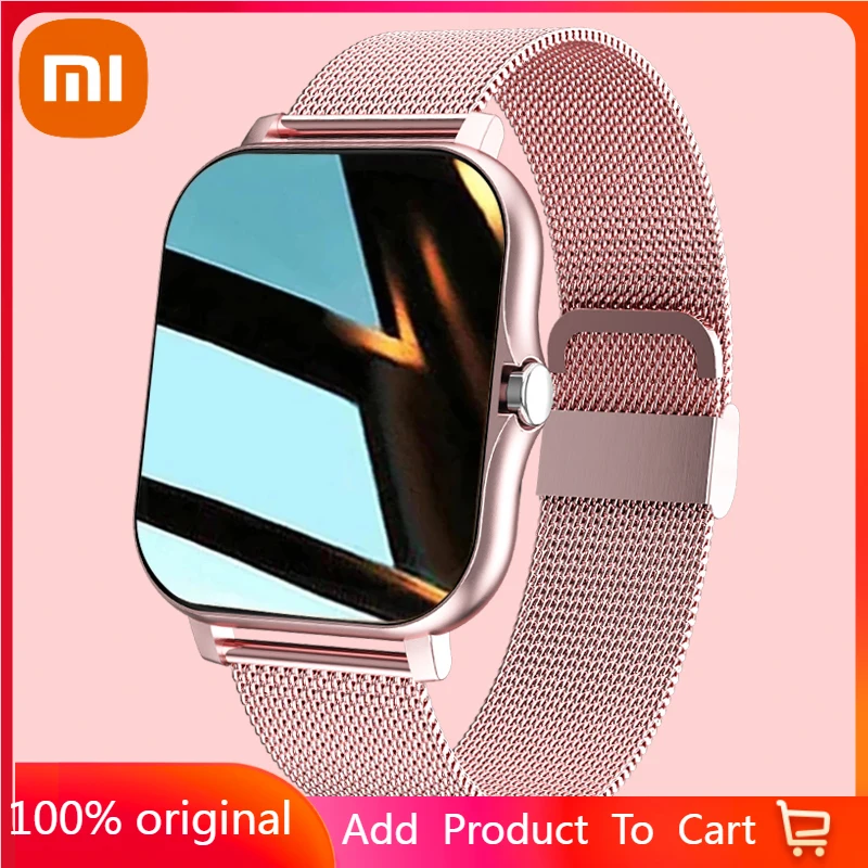 

Смарт-часы Xiaomi для женщин и мужчин, модные водонепроницаемые спортивные Смарт-часы с Bluetooth и фитнес-трекером, для Android и IOS