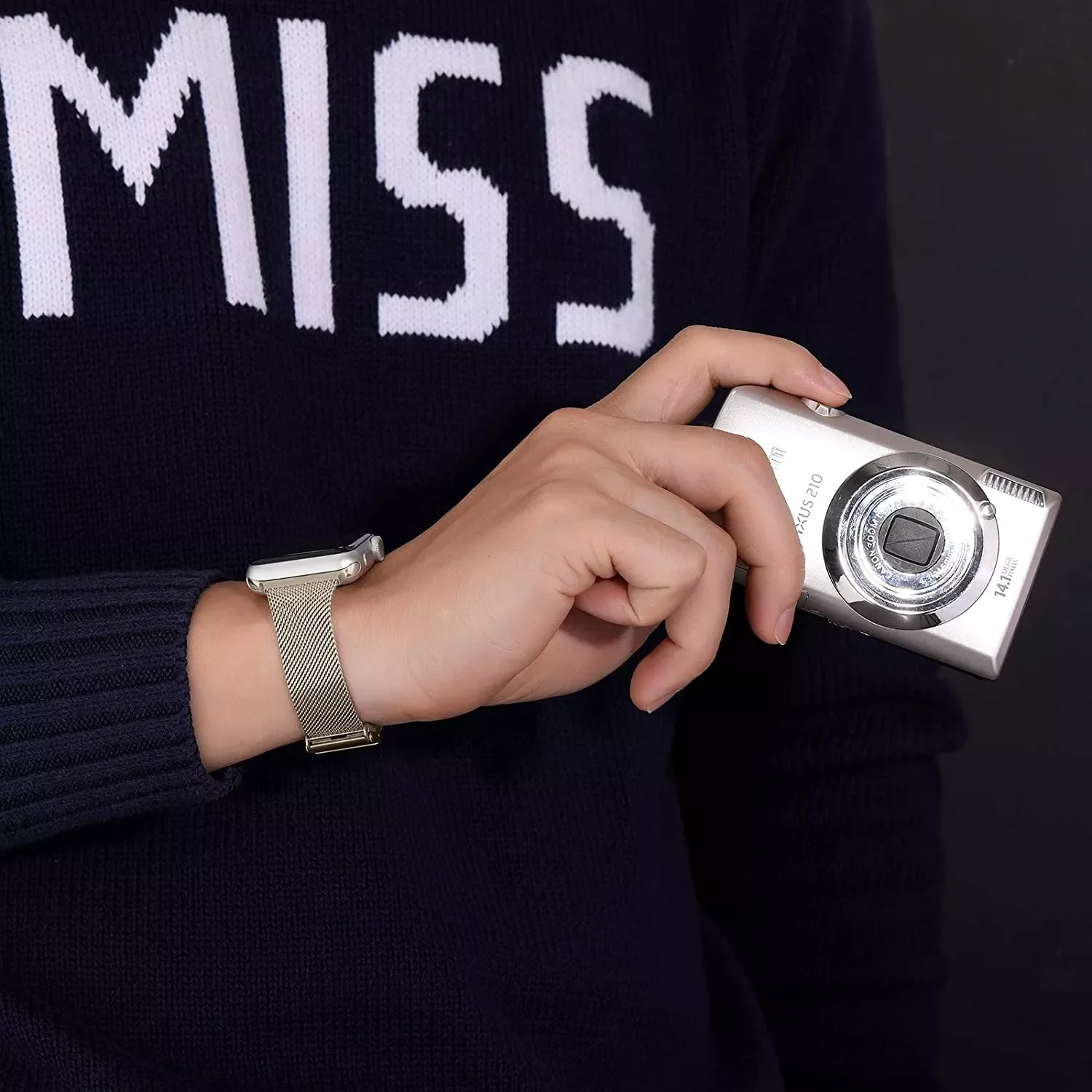 Ouwegaga Compatible With Apple Watch Strap 38mm 40mm 42mm 44mm 45mm, Stainless Steel Metal Bracelet for iWatch 7 6 5 4 3 2 1