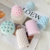 geometric cylindrical scented candle silicone mold atmosphere decoration diy ball handmade soap decoration cake mold candle mold