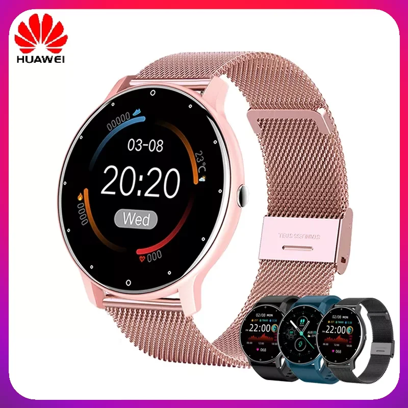 

Huawei 2022 Smart watch Ladies Full touch Screen Sports Fitness watch IP67 waterproof Bluetooth For Android iOS Smart watch GT3