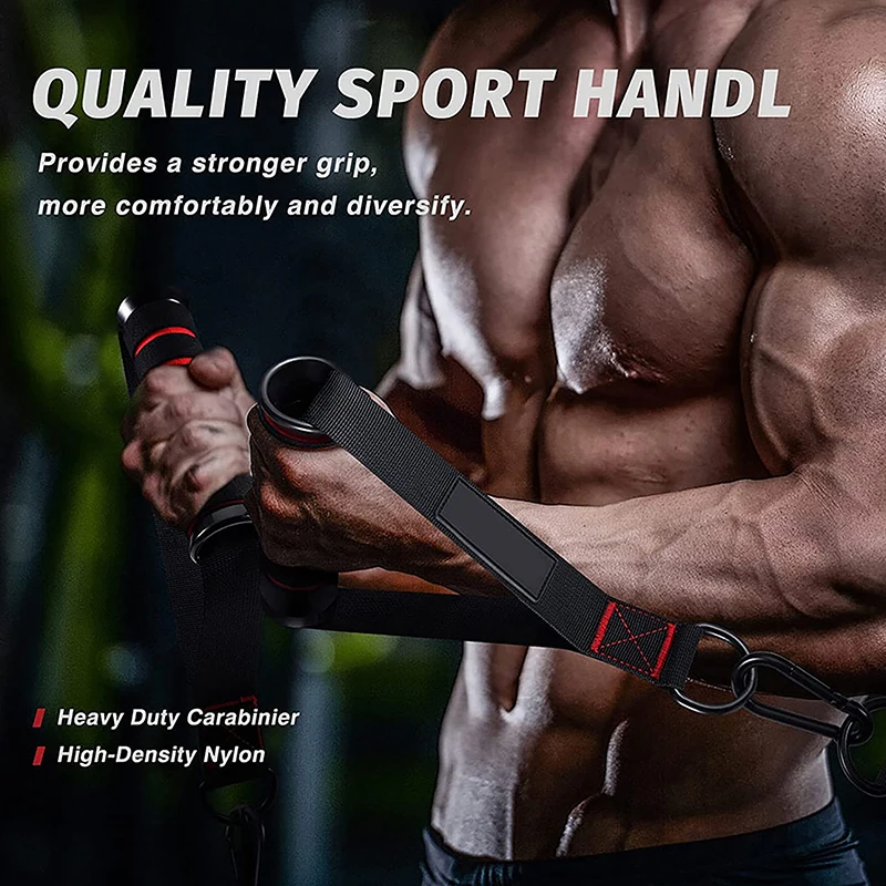 D-образные металлические ручки для тренажерного зала захват тренировок тяжелая