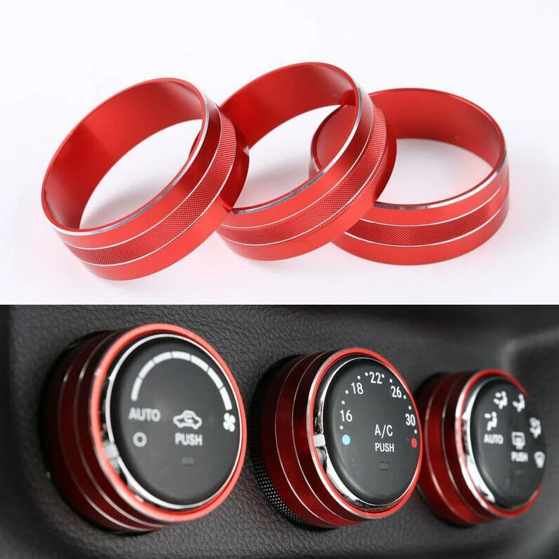 

Красная Внутренняя крышка переключателя кондиционера для Jeep Wrangler JK 11-17