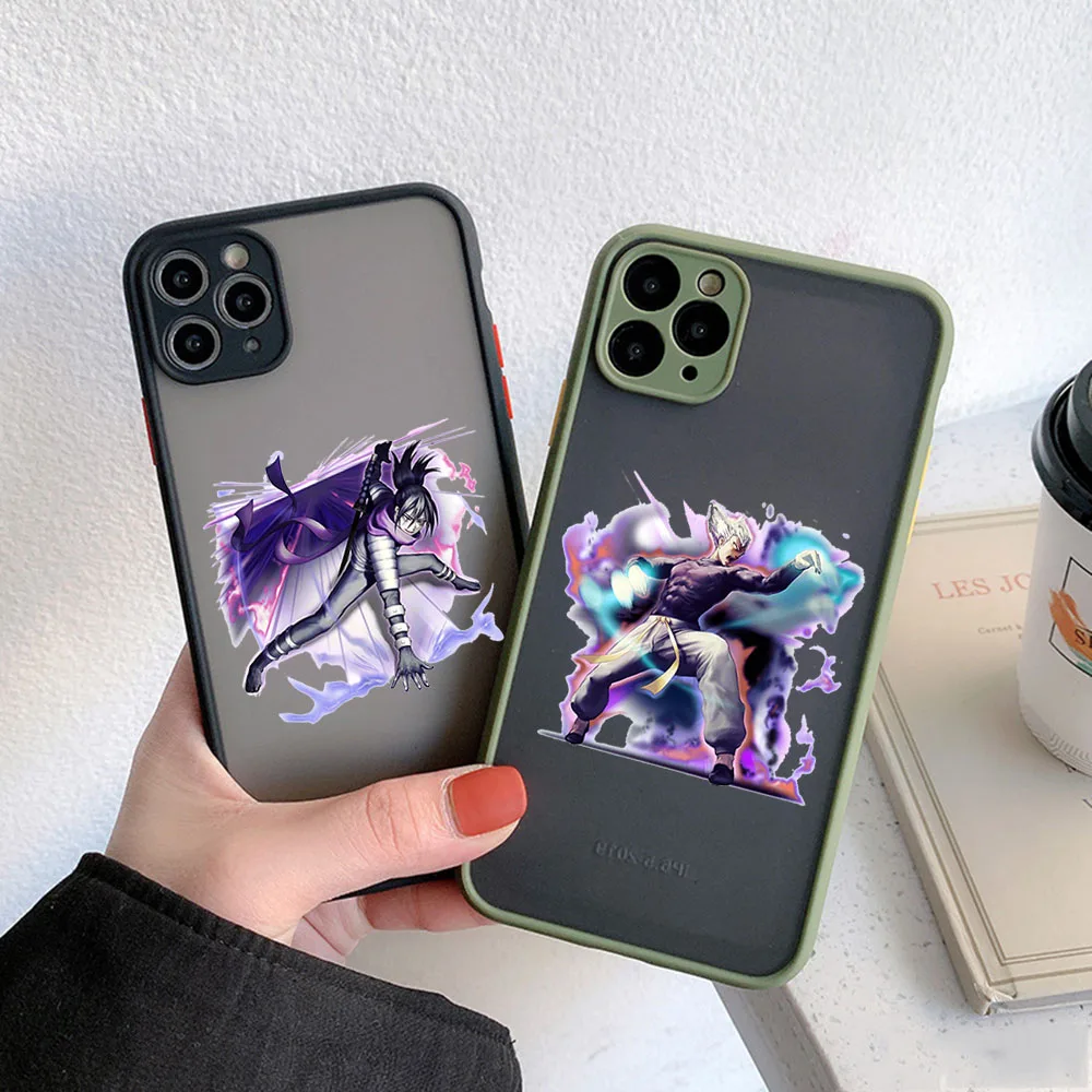 Phone Case For iPhone 16ProMax 15 14 7 8 16 Plus 13 12 11 XR X XS SE One Punch Man Cool Fubuki Translucent Matte Soft Back Cover