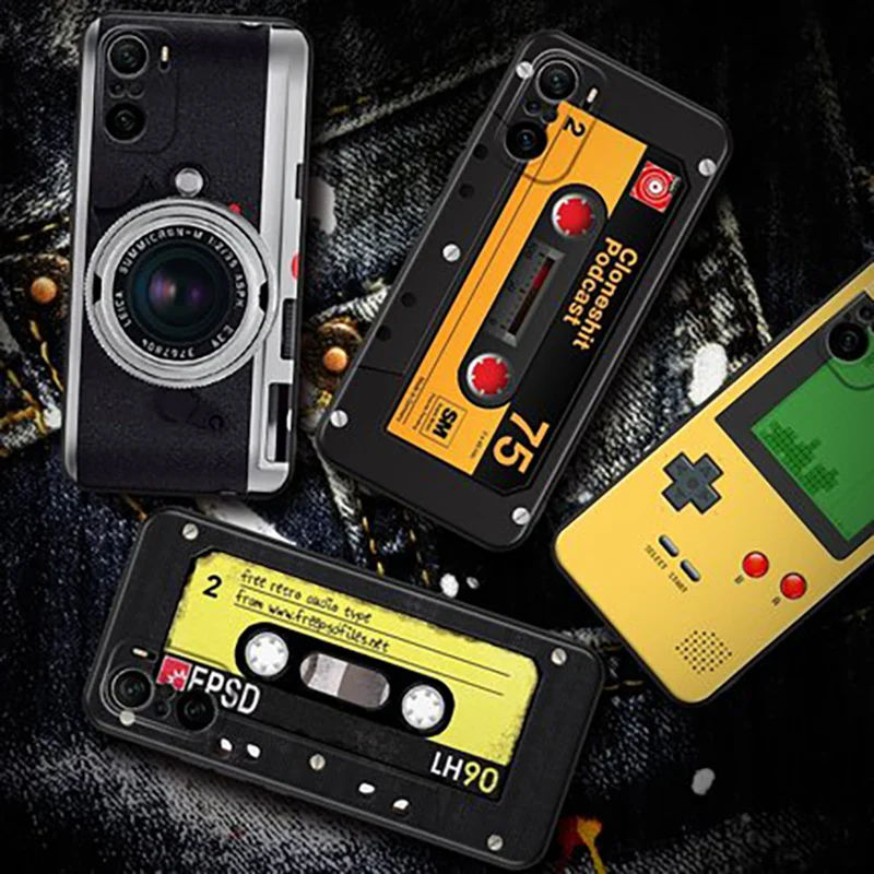 Чехол для Xiaomi Redmi K40 Pro 5G HD Ретро чехол телефона из ТПУ чехлы телефонов K40Pro Plus RedmiK40
