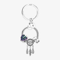 new hot selling s925 sterling silver dream catcher pendant key chain womens exquisite diy party fashion accessories