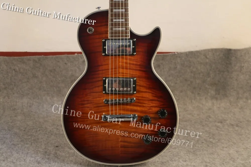 Музыкальные инструменты LP OEM 1959 R9 Tiger Flame электрическая гитара роскошная отделка