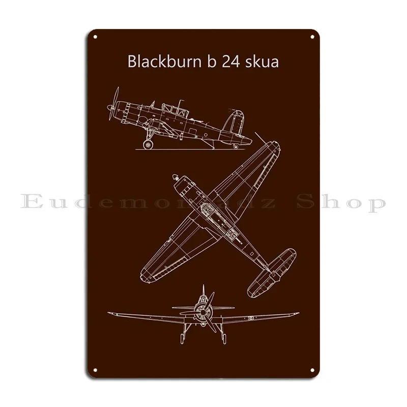 Металлическая вывеска Blackburn B 24 Skua