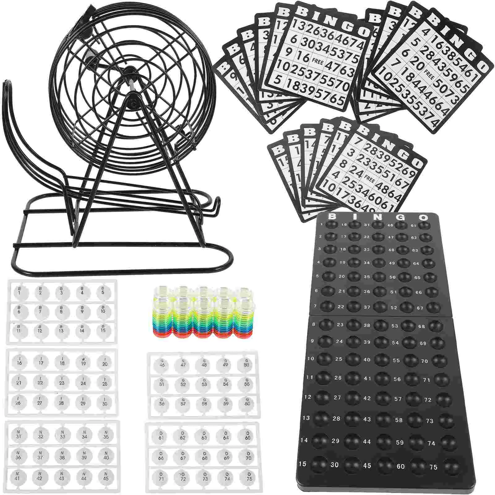 

Bingo Game Supplies Games Family Toy Kids Party Favors Home Adult Set Players Scroll Wheel Kit