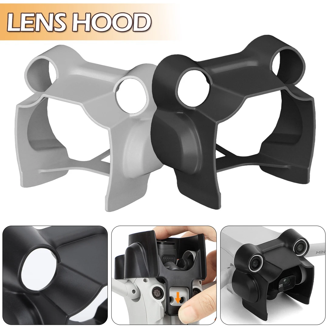 

Mayitr 1pc RC Drone Gimbal Camera Protection Lens Hood Anti-glare Sunshade Cover For DJI Mini 3 Pro Accessories