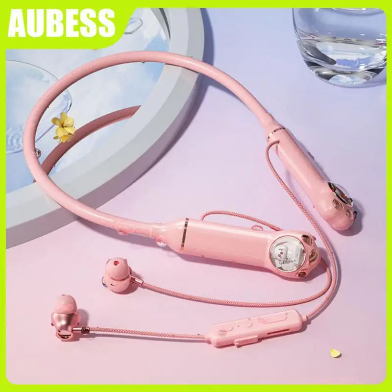 

New Luminous Earphones Lossless Sound Quality Shocking Bass Hanging Neck Wireless Earphones Noise Reduction In Ear Earphones