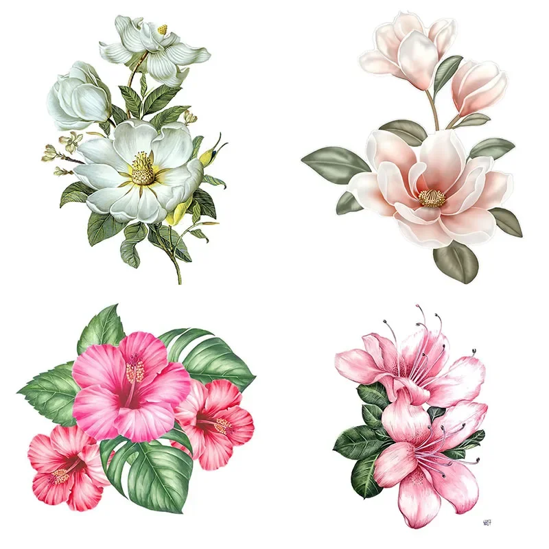 Наклейка с рисунком пиона и азалии букет высокой четкости Рододендерн Simsii