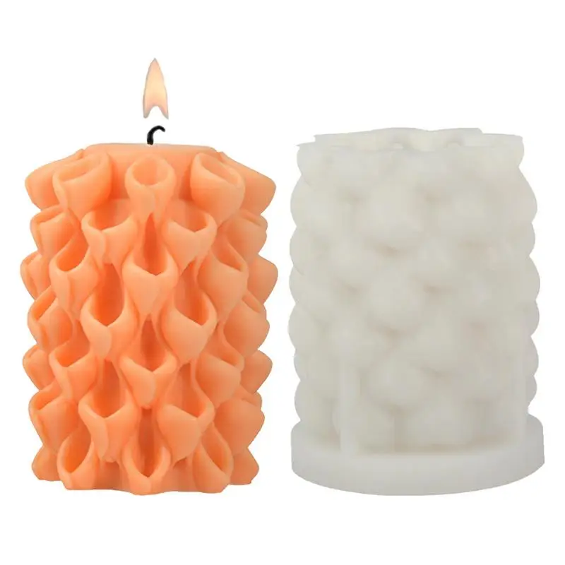 

Cylinder Candle Moulds Lottie Silicone Molds For Epoxy Resin Silicone 3D Molds For Aromatherapy Candles Epoxy Resin Casting Wax