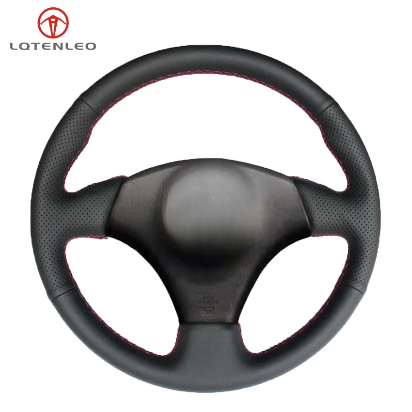 LQTENLEO черный чехол на руль из искусственной кожи для Toyota RAV4 Celica IS300 1998-2005 Corolla Matrix MR2