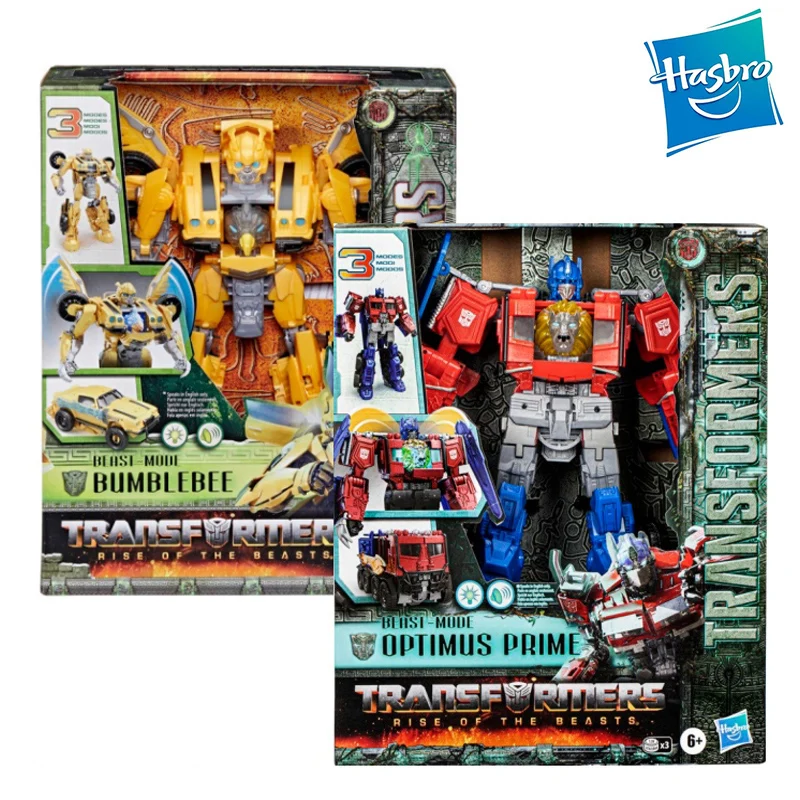 

In Stock Hasbro Transformers Rise Of The Beasts Beasi-Mode Optimus Prime Bumblebee 25.4CM Anime Action Figures Model Robot Toy
