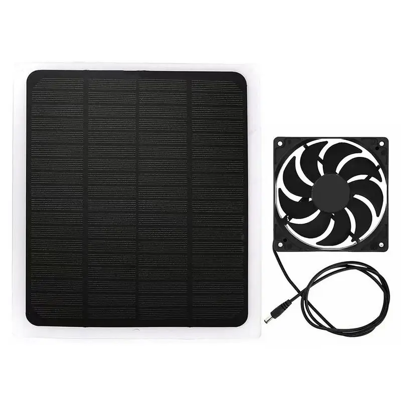 

Портативный солнечный вытяжной вентилятор, 12 В, 10 Вт, питание от солнечной панели, для жилых домов, теплиц, домашних животных, Курятников