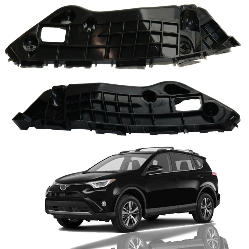 

2pcs 52536-0R060 52535-0R080 Front Bumper Brackets Retainers Left Right Toyota Rav4 2016-2018