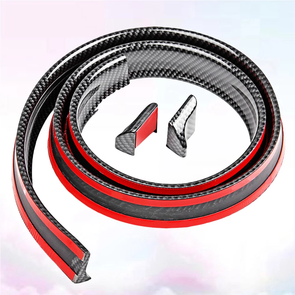 

3D 1.5 Meters Size Automotive Universal Carbon Fiber Pattern Decoration Use Rubber Tail