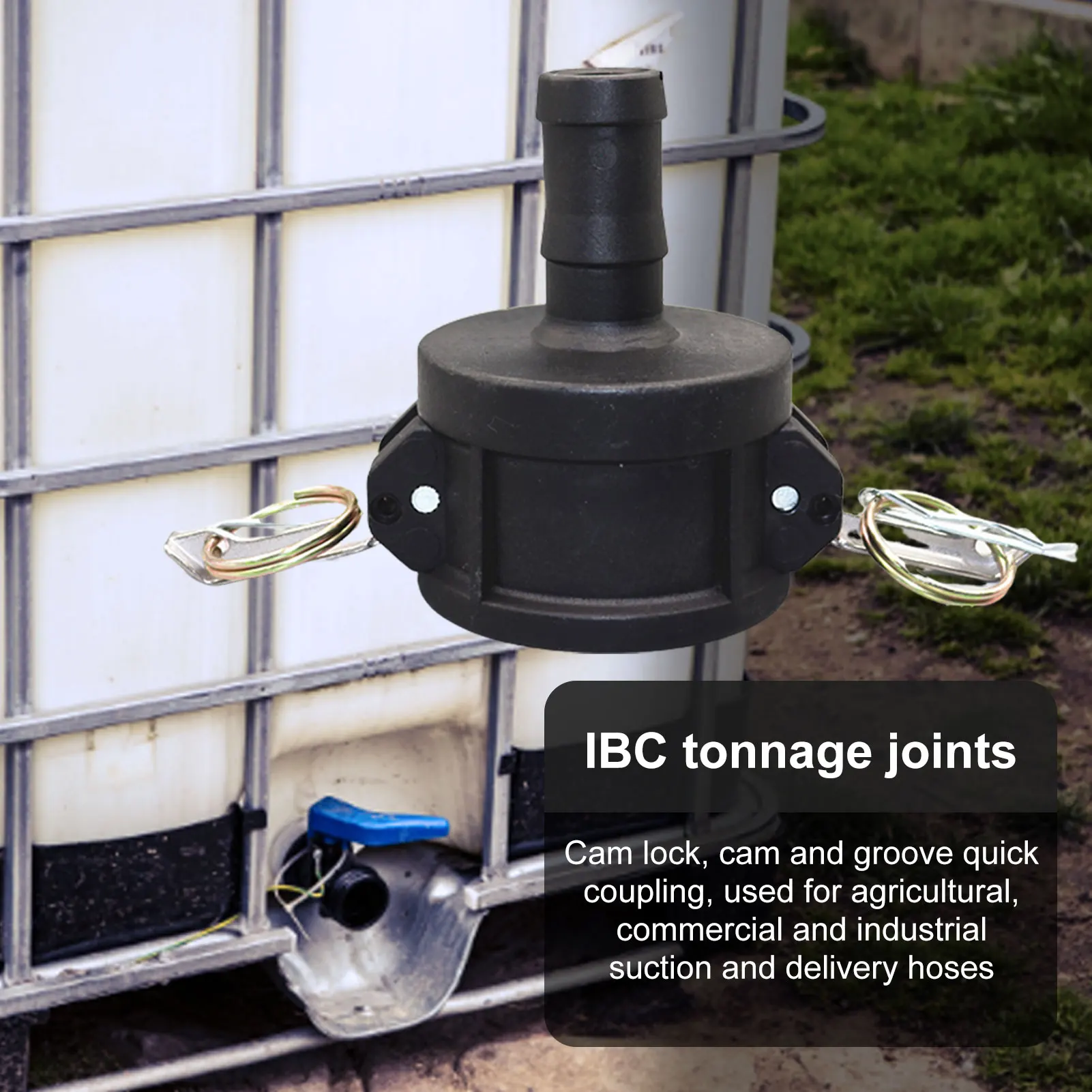 

IBC Suitcase Drain Adapter Tote Water Tank Adapter Hose Faucet Valve Garden Hose Connector Replacement Valve Fitting Parts