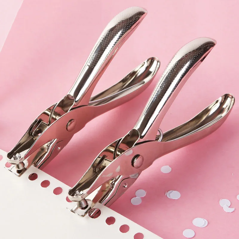 

3/6mm Metal Paper Punch Circle Single Hole Punches Pore Diameter Cutter Hole punchers for handicrafts Paper Scrapbooking Tools