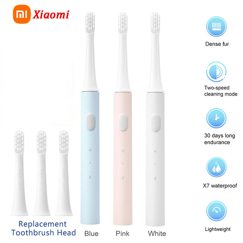 

Original XIAOMI Millet Mijia T100 Acoustic Mi Intelligent Electric Toothbrush and Colorful USB Charging IPX7 Waterproof