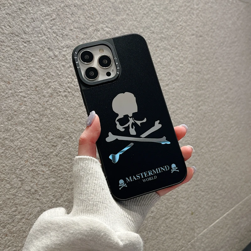 

Модный зеркальный чехол в стиле ретро с рисунком скелета для телефона iPhone 11 12 13 Pro Xs Max Xr X 7 8 Puls SE 2 противоударный мягкий чехол Coque