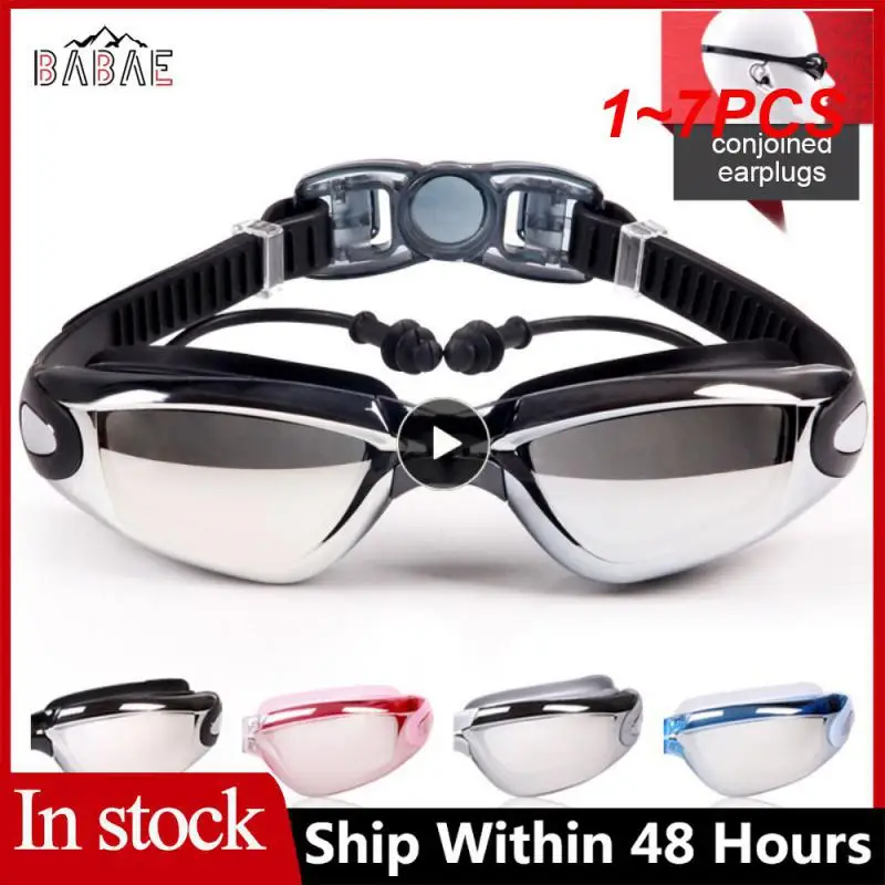 

1~7PCS New Professional Adult Anti-fog UV Protection Lens Men Women Swimming Goggles Waterproof Adjustable Silicone Swim Glasses