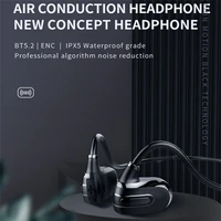 air bone conduction bluetooth 5 2 earphone noise reduction new concept headphone wireless ipx5 waterproof sport headset with mic