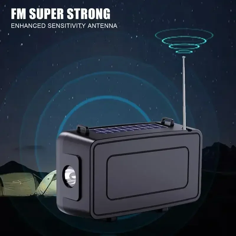 Многофункциональный беспроводной радиоприемник на солнечной батарее с