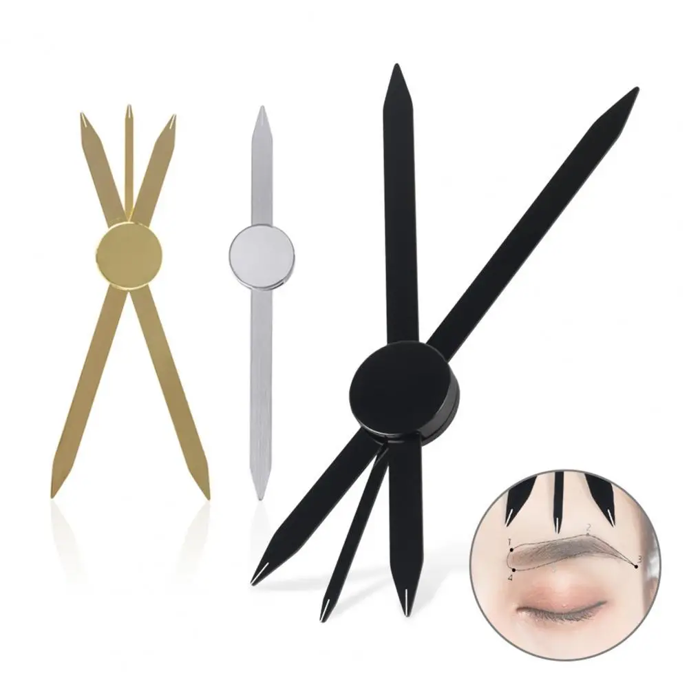 

Thrush Design Ruler Helpful Compact Precise Positioning Compass Bow Balance Ruler for Beginner Thrush Ruler Eyebrow Ruler