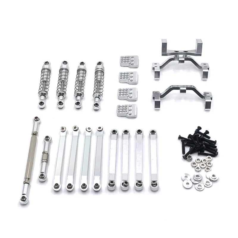 

MN Model 1/12 D90 D91 D96 MN98 MN99S RC Car Parts, Metal Upgrade & Modification 6-Piece Set, Including Shock Absorbers, etc.