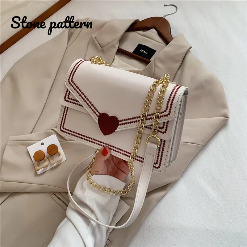 

Милая сумка-мессенджер через плечо для женщин, новая Женская Стеганая сумка на плечо, кошельки, японская женская сумочка с милым сердцем, 2023