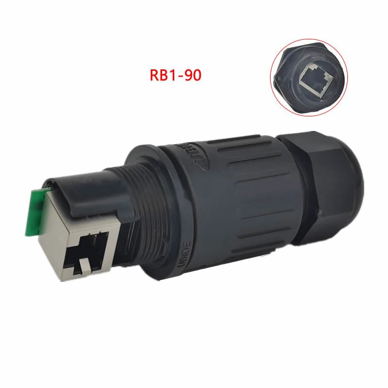 Водонепроницаемый уличный водонепроницаемый кабель Ethernet Cat5e соединитель RJ45 M16 сетевой LAN парный адаптер Панельное крепление + резиновая крышка
