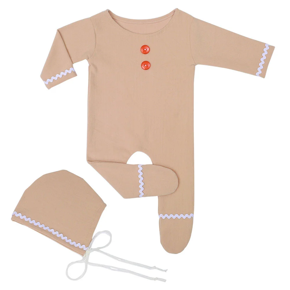 Props Baby Christmas Theme Halloween Hat Romper Photography Clothing Bodysuit Newborn Girl Outfit