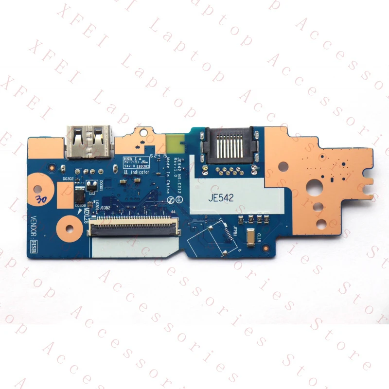 Фото Новая USB RJ45 LAN IO плата NFP 44Pin JE542 NS-E212 для ThinkPad E15 Gen 4 21E6 №1