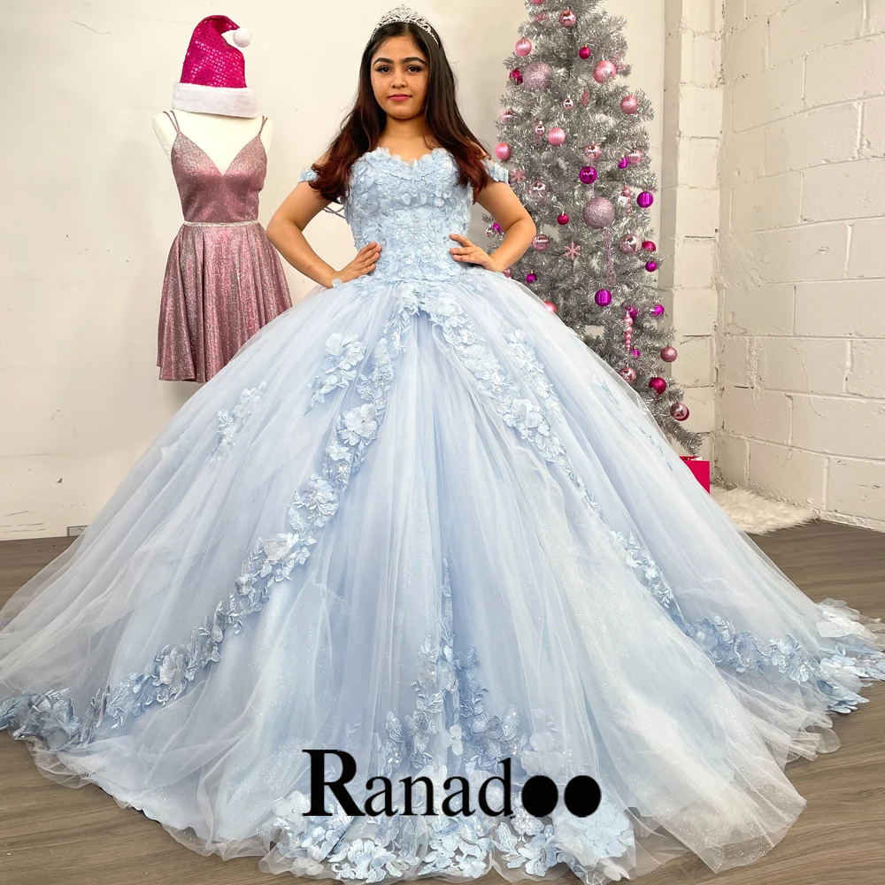 

Ranadoo 2023 Princess Evening Gowns For Women Dresses A-Line Cap-Sleeves Puffy Tulle Robe De soirée Customized Formal Party