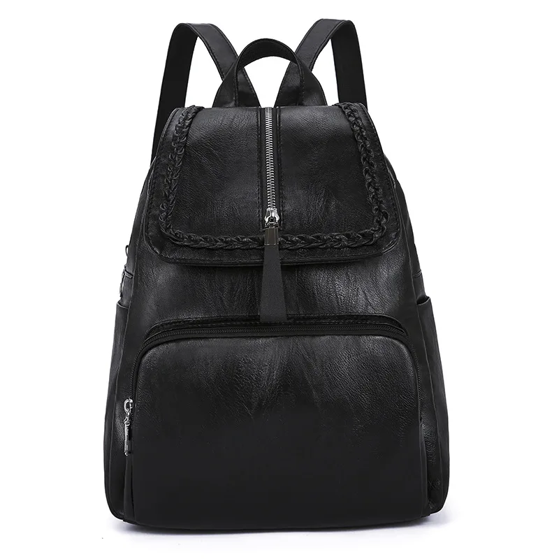 

2022 New Fashion Women Backpacks High Quality leather Female Ladies Bag Korean Student Light Backpack Preppy Style Casual Bag