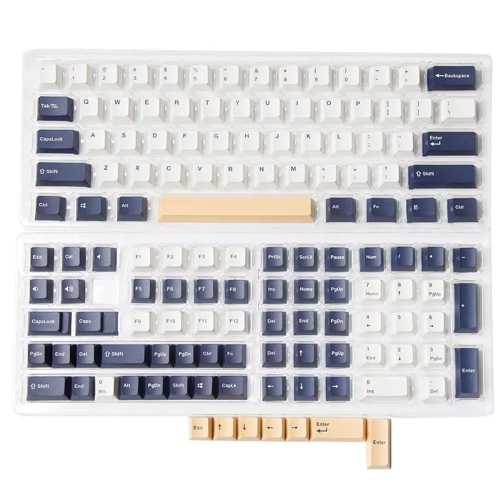 

125 Keys PBT Keycap Profile Personalized Rudy Keycaps For Mechanical Keyboard 61 64 84 87 98 104