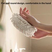soft chenille hand towel ball super absorbent hanging wipes cloth plush sponge microfiber towels bathroom kitchen accessories