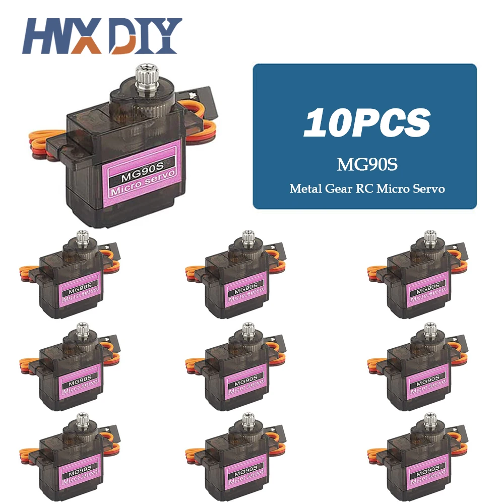 5/10 шт. MG90S металлическая Шестерня RC Micro Servo 13 4g мотор для ZOHD Volantex самолета вертолета