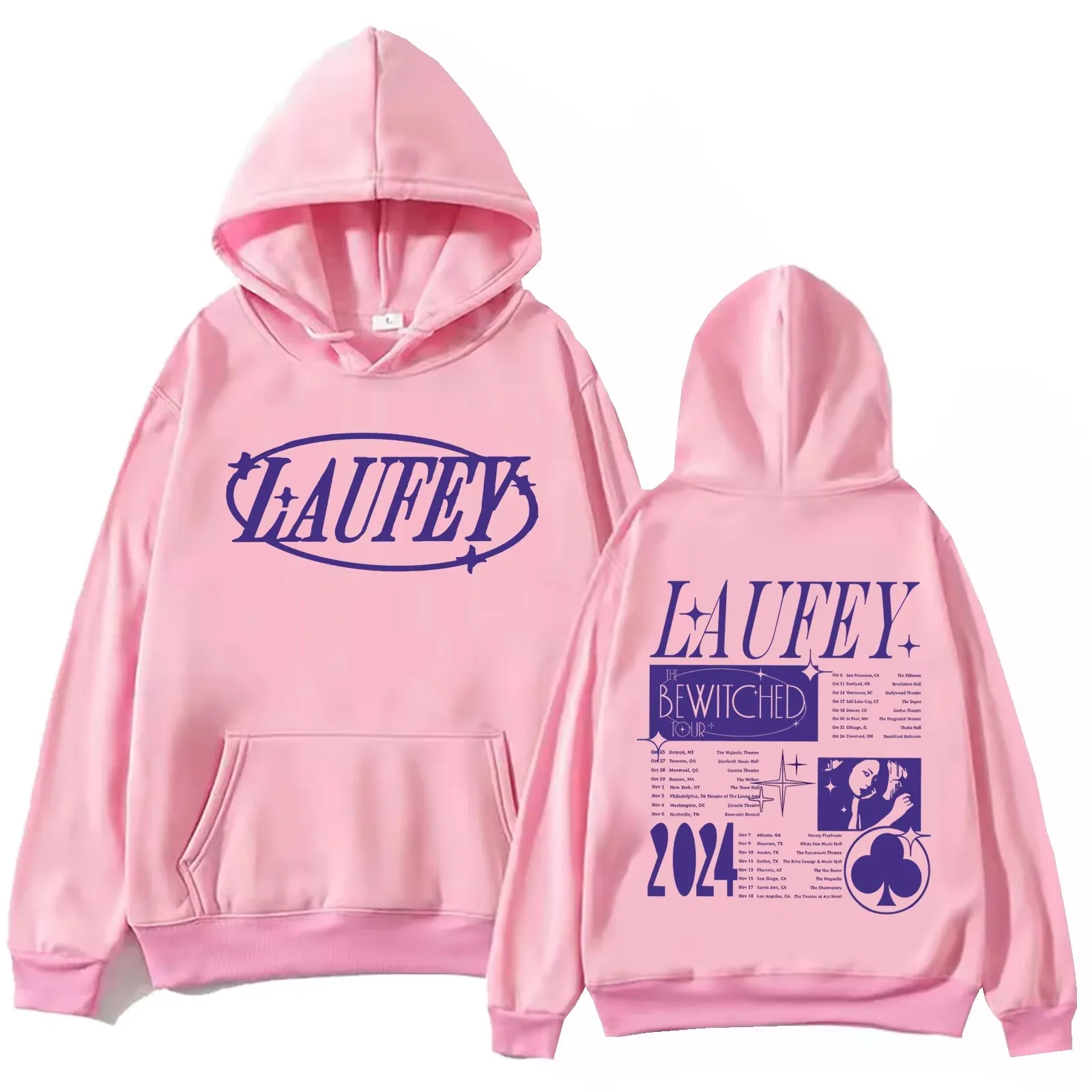 Laufey Tour 2024 Hoodie Women Harajuku Hip Hop Pullover Tops Woman Sweatshirt Funny Streetwear Female