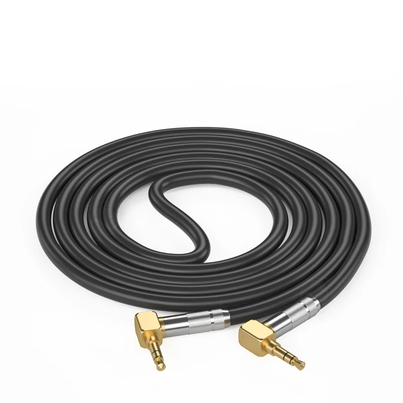 Фото 3 5mm aux cable male to male 90 Degree Elbow jack aux adapter 3.5mm Jack Audio Cable Speaker Aux Wire for Video Car Headphone №3