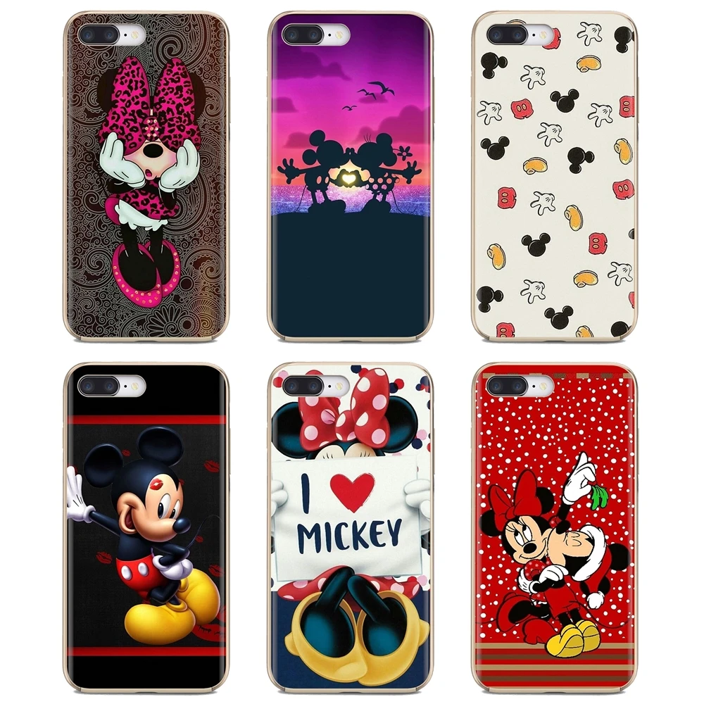 

Soft Silicone TPU Case For iPod Touch iPhone 10 11 12 Pro 4S 5S SE 5C 6 6S 7 8 X XR XS Plus Max 2020 Cartoon Mickey Minnie Mouse