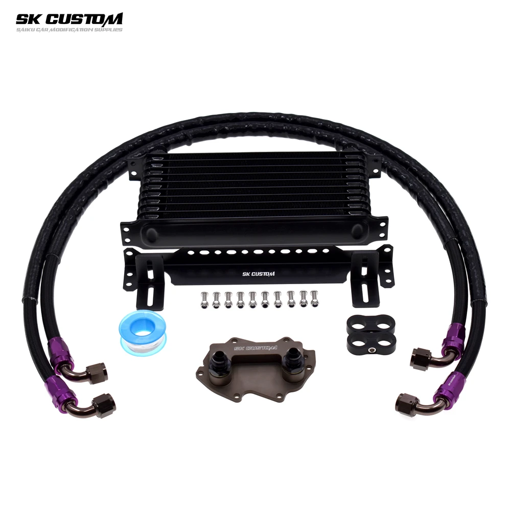 Фото Для Mini 1.5T 2.0T JCW B38 B48 Комплект масляного радиатора двигателя F54 Facelift/F55/F56/F57/F60 Clubman Countryman Cooper S ONE/OEM 11428649177 №1