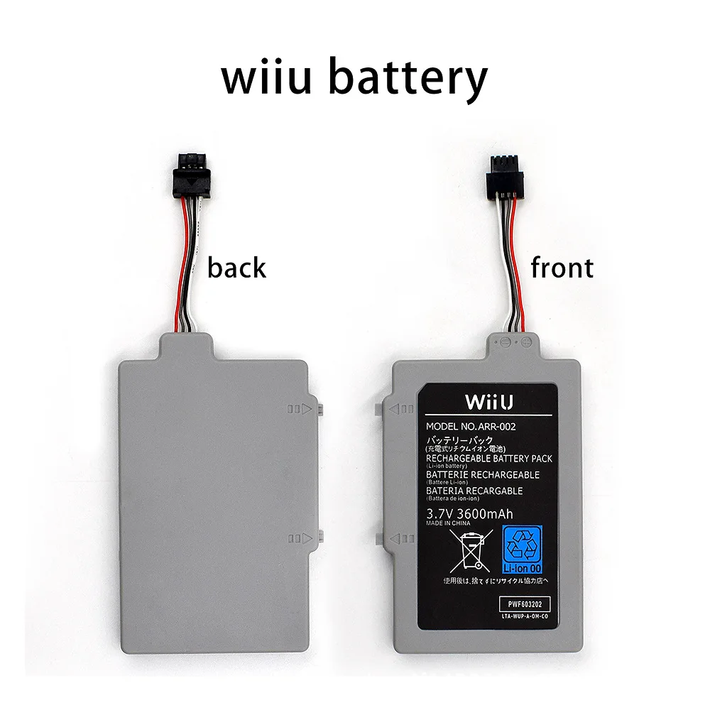 3600 мАч большой емкости WUP-010 WUP-012 для геймпада Nintendo Wii U беспроводной контроллер