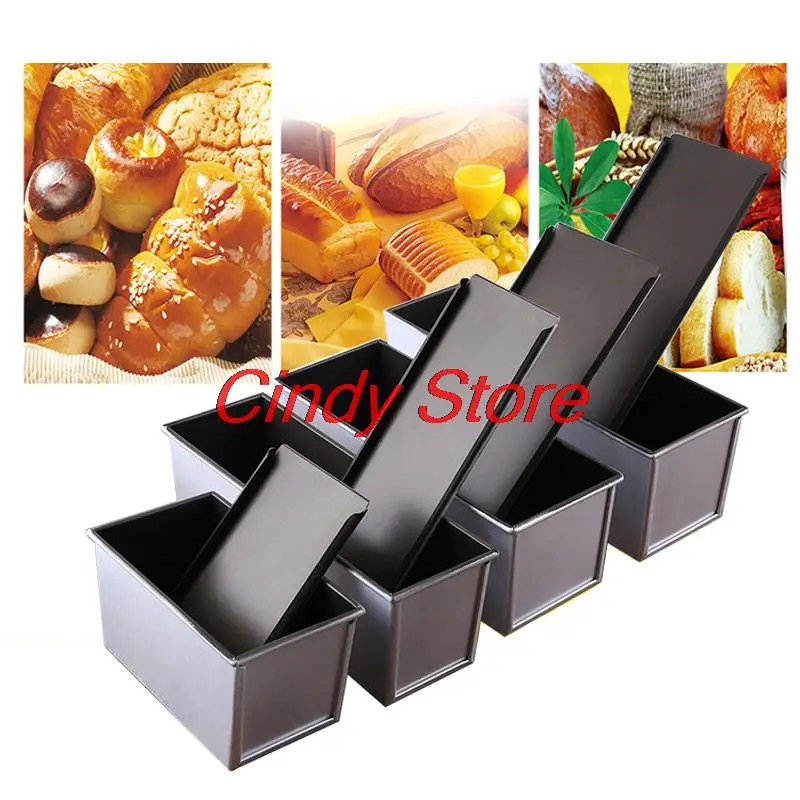 

450g/750g/1000g Aluminum Alloy Non-Stick Coating Toast Boxes Bread Loaf Pan Mould Baking Tool With Carton Packaging