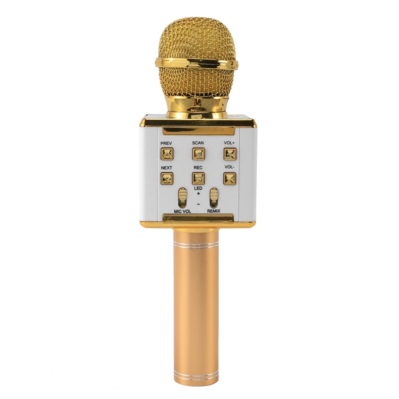

DS868 беспроводной микрофон для караоке, USB-плеер, Bluetooth-микрофон, динамик, идеальное качество звука для телефона/планшета/ПК