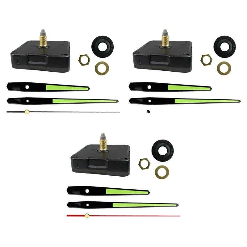 

E9LD DIY Luminous Clock Movement Accessory Kit Hand Repairing Equipment Part