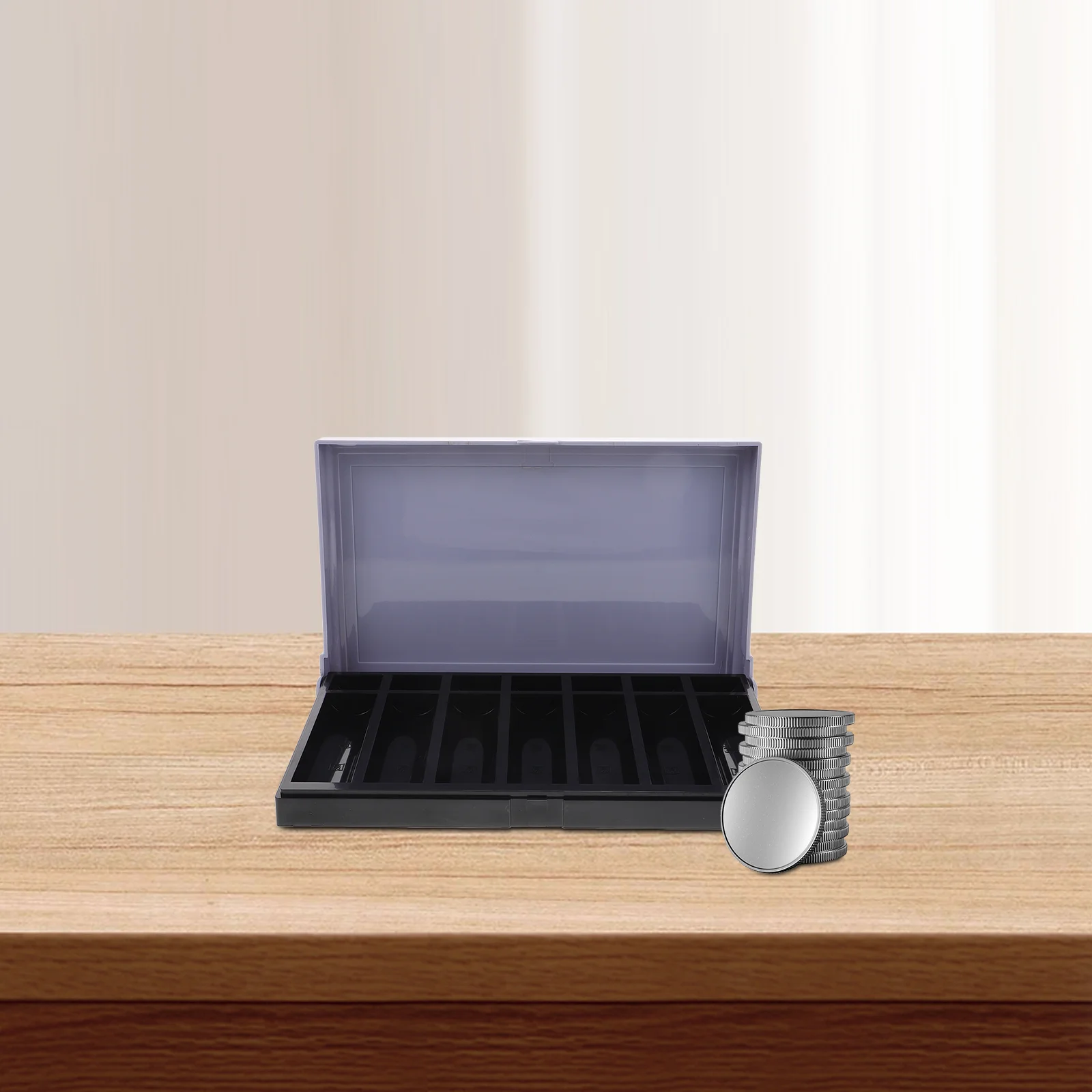 Витрина для хранения монет органайзер лоток держатели банок коллекционеров